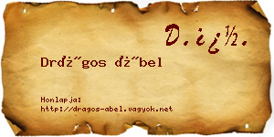 Drágos Ábel névjegykártya